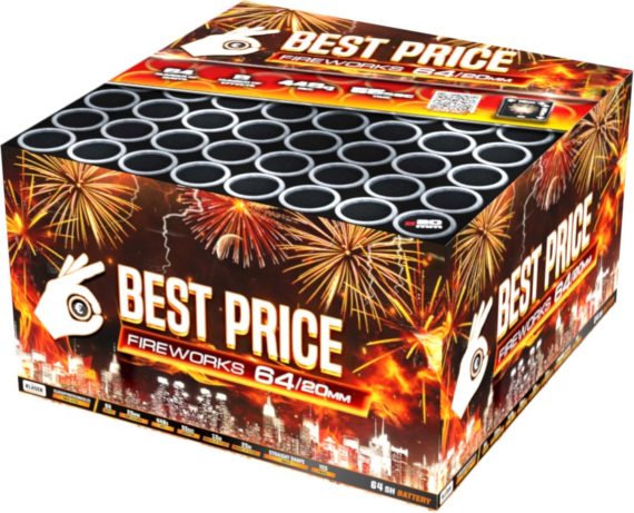Kompaktný ohňostroj Best Price Wild Fire 64 / 20 mm - Klásek