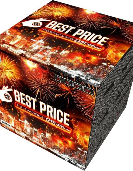 Kompaktný ohňostroj Best Price Wild Fire 25 rán 25 mm
